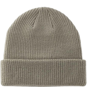 Wholesale White Rib Knit Beanie Hat <b>Winter</b> <b>Cap</b> Unisex Soft Warm Stretch Plain Skull <b>Cap</b> Custom Logo Hat - Product Image 6