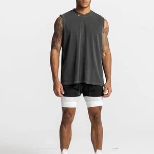2026 Men Workout <b>Tank</b> <b>Top</b> UPF 50 Quick Drying Sleeveless Muscle Tee for Beach-Fit Shirts Sleeveless T-shirt For men - Product Image 5