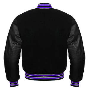 Custom 2026 Spring Formal Coated <b>Canvas</b> Front Print Patchwork Letterman Varsity <b>Jacket</b> Unisex Waterproof Breathable - Product Image 2