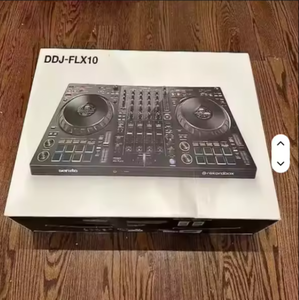 Controlador de Mezclas para DJ DDJ-FLX10 de 4 Canales, Resistente al Agua, Conjunto Completo, Consola Digital Negra para Uso Doméstico y Profesional - Product Image 1