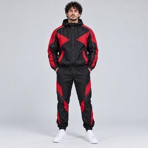 Survêtement coupe-vent pour homme au design tendance avec tissu haute performance, léger et de style moderne - Product Image 4