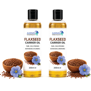 Huile végétale de lin de qualité supérieure |   100% pur et pressé à froid |   Soins biologiques pour la peau et les cheveux |   OEM/ODM |   Fournisseur en gros Inde - Product Image 1