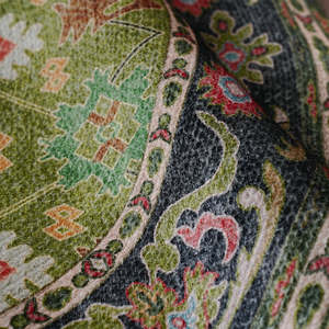 Tapis rond floral d'extérieur, tapis d'intérieur, motif vintage, tapis de sol pour patio, balcon, salon - Product Image 4