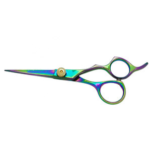 Hair Scissors German Stainless Steel Sharp <b>Blade</b> Medium Handle Multi Color Professional <b>Barber</b> Salon Scissors Gold Screw Hair - Product Image 5