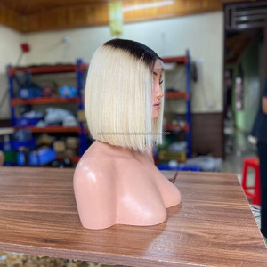 Perruques en cheveux naturels vietnamiens bruts en gros, perruque bob lace front de haute qualité avec densité élevée et taille de bonnet moyenne - Product Image 3