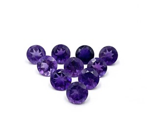 Natural African Amethyst Round Cut Shape Loose Gemstone Sizes 3-10 MM , Purple Semi-Precious Stone for Jewelry Making - Product Image 3