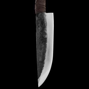 Cuchillo Vikingo Forjado a Mano con Funda de Cuero, Hoja Recta de Acero al Carbono, para Bricolaje, Uso Industrial, Supervivencia al Aire Libre, Camping, Caza, ODM, OEM - Product Image 4