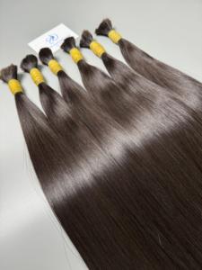 Vente en gros de cheveux humains vierges vietnamiens Loose Deep Wave Tape-In Double perruques fermetures en vrac naturel droit Super Wave pré-collé - Product Image 5