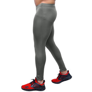 Customized Colors <b>Men's</b> <b>Compression</b> Leggings Elastic Waist Spandex/Polyester <b>for</b> Gym Running Fitness Sportswear - Product Image 6