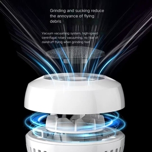 Lime électrique pour pédicure à domicile, manche long, double face, recharge USB, système d'élimination des peaux mortes et des callosités - Product Image 3