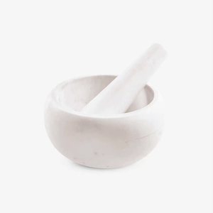 Premium Quality Marble Mortar And Pestle <b>Grinder</b> For <b>Herbs</b> Spices Seeds Nuts And Making Fresh Spice Mixtures - Product Image 1