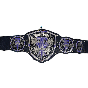 Cinturón de Campeonato Mundial de Lucha Libre W-W-E 2026 Personalizado, Cinturón de Legado de Undertaker, 4 mm - Correa de Cuero y Metal de Zinc para Adultos - Product Image 6