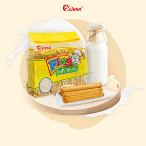LIBRA PINGO Milk Stick <b>Biscuits</b> Creamy Taste 414G HALAL ISO Sweet Taste Sachet Bag Packaging FMCG Product Vietnam Good Price - Product Image 1