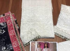 2021 dernière collection de costumes de mariage indiens pakistanais Lehenga robe de mariée soie Shalwar Kameez vente chaude! - Product Image 4