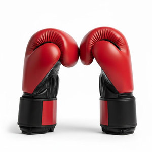 Gants de boxe en cuir bleu et jaune Econex Sports, antidérapants, à lacets, pour adultes, pour l'entraînement en salle de sport - Product Image 3