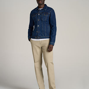 Veste en jean de haute qualité pour hommes, vente en gros, impression personnalisée, fabriquée au Pakistan, veste en jean vintage pour hommes en vente - Product Image 4