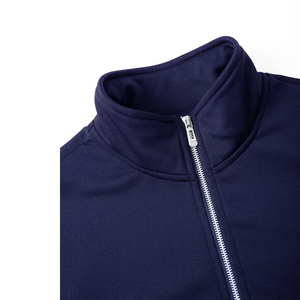 Men's Oversized Half Zip Sweatshirt Custom Logo Plain Fleece Pullover <b>Mock</b> <b>Neck</b> Streetwear Heavyweight Cotton Tracksuit <b>Top</b> - Product Image 3