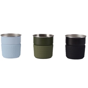 Tasse à café de camping haut de gamme, tasse à café thermolaquée, tasse en acier inoxydable résistante à la chaleur pour l'extérieur, tasse portable pour l'extérieur - Product Image 1