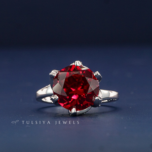 Anillo de Diamante de Oro Sólido de 14K Creado en Laboratorio para Mujer, Corte Brillante, Anillo de Compromiso con Diamante Sintético, Joyería Fina, Regalo Elegante - Product Image 3