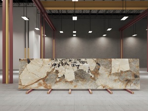 SAHARA NOIR 800X3200 15MM Couleur Corps Extra Brillant Carreaux de Mur de Sol Dernière Nouvelle Collection 80x320cm Grande Dalle Carreaux de Porcelaine - Product Image 3