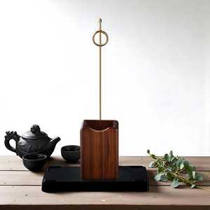 Handmade Acacia Wood Eco-Friendly Durable Aromatherapy Incense Burner <b>Holder</b> with Metal <b>Rod</b> for Bedroom Living Room and Office - Product Image 5
