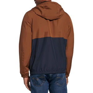 เสื้อแจ็คเก็ตกันลมคุณภาพสูงสำหรับผู้ชาย เคลือบกันน้ำ สำหรับกิจกรรมกลางแจ้ง คอตั้ง สีและโลโก้สั่งทำได้ บริการ OEM ดีไซน์ล่าสุด - Product Image 6