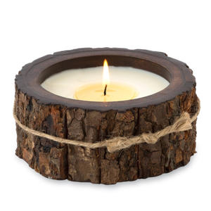 Porte-bougie rustique en bois, décoration de bougie artisanale en écorce d'arbre, support de bougie écologique, décoration d'intérieur, centre de table, décoration de mariage - Product Image 3