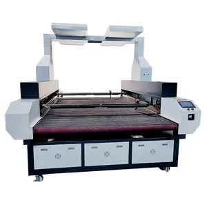 Top Quality Fabric Laser Cut Ccd Camera Textile Fabric Laser Cutting Machine Automatic Feeding 1820 1825 1620 150W