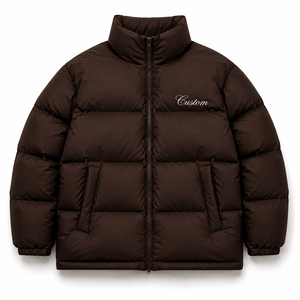 Custom <b>Men's</b> Down Puffer <b>Jacket</b> Windproof Thermal Winter Coat Private Label Manufacturer - Product Image 4