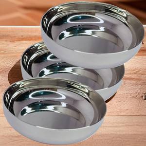 Bol de service profond en acier inoxydable Halwa Katori, capacité 160 ml, assiette à dessert, petit plat pour collations, pour restaurant, gurudwara, temple - Product Image 4