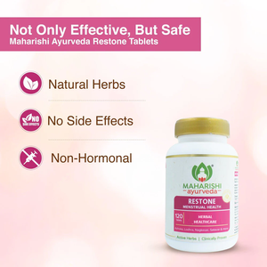 Comprimés d'extrait d'herbes ayurvédiques sauvages Restone 120 en vogue – Formule naturelle pour le bien-être menstruel féminin et la santé quotidienne - Product Image 2