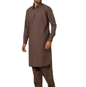 Transpirable nueva colección 2025 traje de hombre de alta calidad ropa de fiesta Color sólido Kurta Shalwar moda Salwar Kameez hecho en Pakistán - Product Image 1