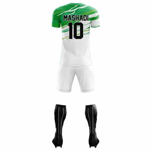 Uniformes de Fútbol Sublimados al por Mayor con Diseño Personalizado, Transpirables, que Absorben la Humedad, de Alta Calidad, Manga Corta, Cuello Redondo - Product Image 3