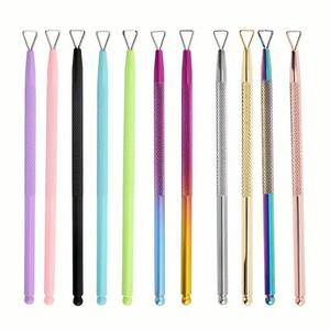 เครื่องมือทำเล็บสแตนเลสแบบใช้แล้วทิ้งแบบพกพาและเครื่องมือกำจัดหนังกำพร้าแบบใช้คู่สำหรับร้านทำเล็บ ANAAIF - Product Image 1