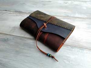 Luxury Handmade Leather Smell Proof Heavy Duty Comfortable <b>A5</b> Refillable Notebook Cover Journal Case Holder for Executives - Product Image 2