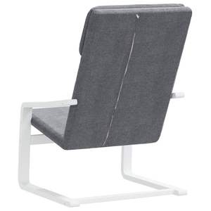 Sillón Relajante para Sala de Estar en Gris Oscuro y Blanco - Product Image 6