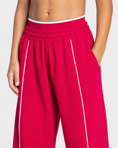 Pantalon de jogging personnalisé pour garçon Raspberry Boy's Custom Contrastline, logo personnalisé, décontracté, surdimensionné, en molleton premium, pantalon décontracté pour garçon - Product Image 3