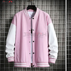 Chaqueta Varsity de Béisbol Personalizada al por Mayor para Hombre con Cuello Alto y Bordado, Mangas Largas, Color y Logotipo Personalizados para Invierno - Product Image 2