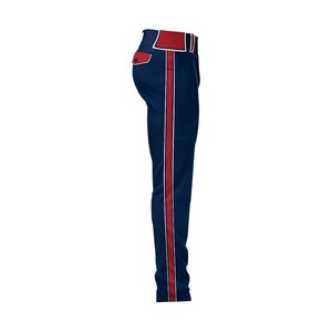 Pantalons de baseball personnalisés à rayures fines pour jeunes femmes et hommes, sublimés, à prix abordable - Product Image 6