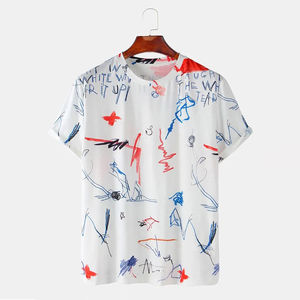 Camiseta de Diseño Único con Tela Cómoda y Estampado de Logotipo Personalizado en Color Amarillo para Hombre, Manga Corta - Product Image 1