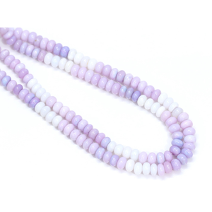 Hermosas cuentas de ópalo de color violeta claro en forma de rondel, cuentas de ópalo violeta, cuentas de ópalo, para la elaboración de joyería artesanal. - Product Image 4