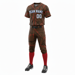 Uniforme de Béisbol Personalizable de Poliéster de Secado Rápido y Transpirable, Jersey y Pantalón, Ropa Deportiva Sublimada Estampada de Alta Calidad - Product Image 6