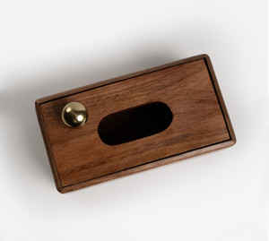 Luxury Leather <b>Tissue</b> Box Cover with Wooden Lid Rectangle Napkin Holder Decorative Facial <b>Tissue</b> Case for Hotel Home - Product Image 5