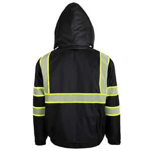 Customise Outdoor Class 2 <b>Waterproof</b> Polyester <b>Work</b> Safety Jacket Custom logo Outdoor High Visibility Safety Workwear <b>Waterproof</b> - Product Image 4