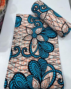 Impresión de cera africana de alta calidad y tela de algodón Ankara para ropa de moda de mujer de Senegal y proyectos de artesanía creativa - Product Image 3
