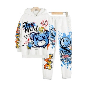 OEM ODM Custom Two-Piece Set Men's Hooded Jogger Running Tracksuit Hot Sale Winter Sportswear Autumn Running Plus Size Washed - Product Image 2