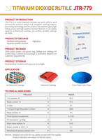 Fourniture prête de méthode de chlorure de dioxyde de titane rutile agent de blanchiment de bougie de dioxyde de titane
