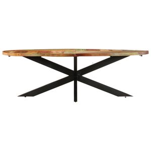 Table à manger en bois massif recyclé, disponible en plusieurs couleurs, fabriquée à la main à partir de bois recyclé - Product Image 2