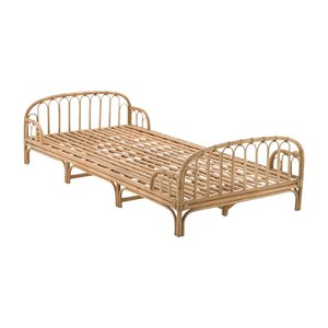 Cama de Ratán Natural de Alta Calidad con Colchón, Muebles Infantiles para Habitación de Niños, Precio de Mayoreo de Fábrica, Gran Venta, Barata - Product Image 3
