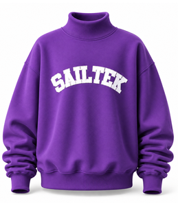 Pull à col roulé décontracté pour femme, écologique, respirant, léger, 100% coton, sweat-shirt oversize d'hiver, manches régulières - Product Image 6
